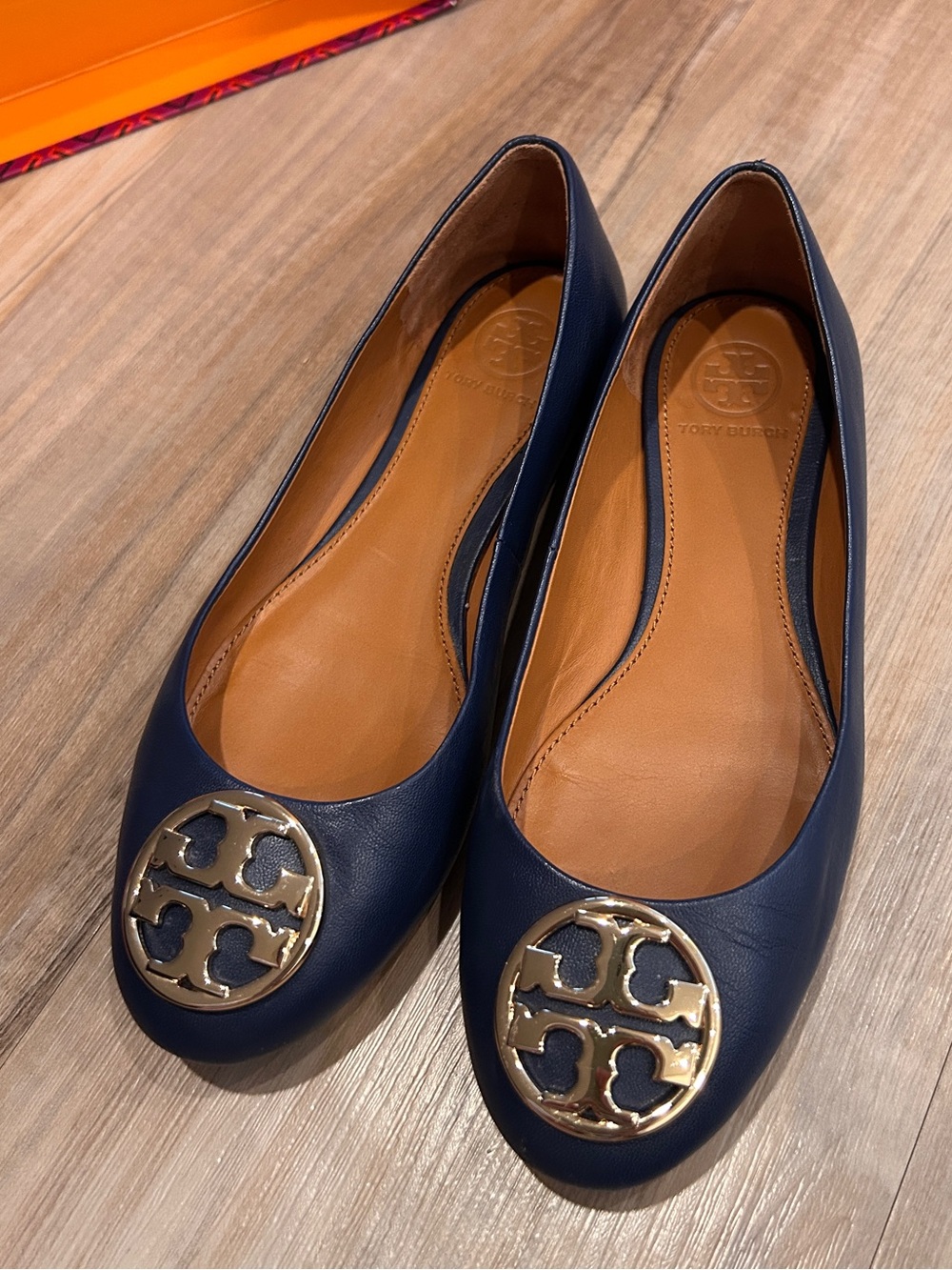 Tory Burch Chelsea Ballet Flats Nappa Leather